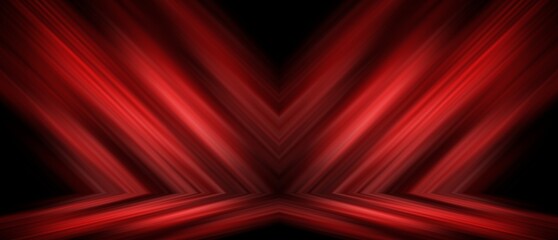 Red striped stage 3d empty background.