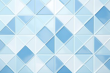 White or Blue ceramic wall and floor tiles abstract background. Design geometric mosaic texture for the decoration of the bedroom. Simple seamless pattern for backdrop advertising  | Generative AI