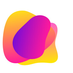 Abstract Bright Gradient Colored Shape Icon 