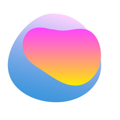 Abstract Bright Gradient Colored Shape Icon 