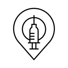 Vaccine and Vaccination web icons such as Vaccination of People, No Vaccination, Vaccination in the Shoulder, Vaccine for Children, Vaccine Against Virus.