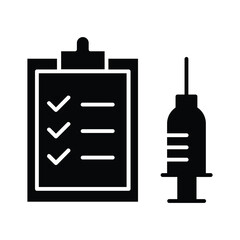 Vaccine and Vaccination web icons such as Vaccination of People, No Vaccination, Vaccination in the Shoulder, Vaccine for Children, Vaccine Against Virus.