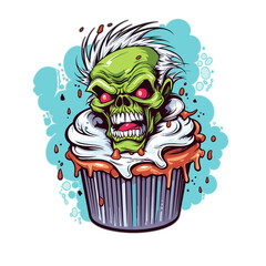 Zombie Cupcake Bakery Sink , PNG, Illustration