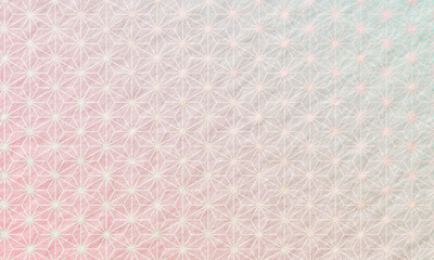 かわいい　ピンク和柄の和紙の背景