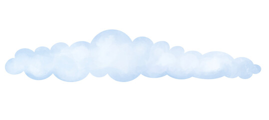 Watercolor stratus clouds