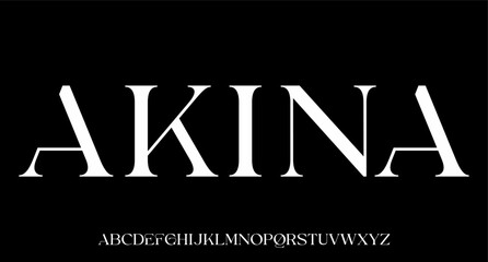 AKINA. the luxury and elegant font glamour style	
