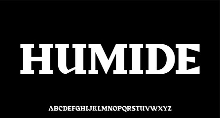 HUMIDE, the luxury type elegant font and glamour alphabet vector set 