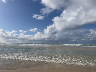 beach and clouds