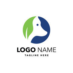 Fototapeta premium Pet shop nature dog logo
