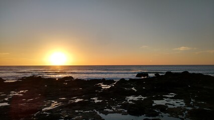 Obraz premium sunset on the beach