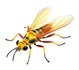 Insect, fly isolated on the transparent background PNG.