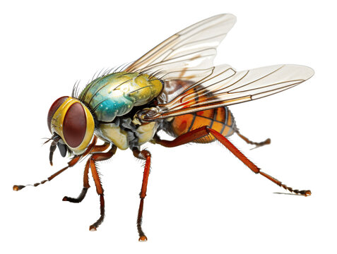 Insect, fly isolated on the transparent background PNG.