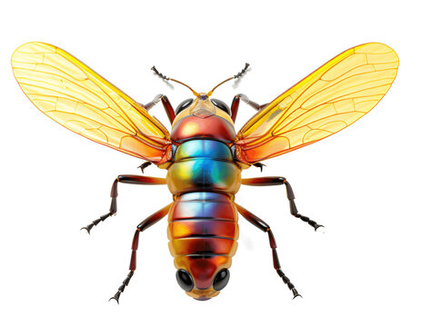 Insect, fly isolated on the transparent background PNG.