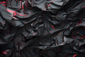 background crumpled black paper
