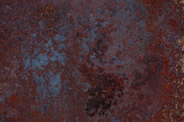 Old Rusty Steel Pattern. Grunge rusted metal texture, Rust and oxidized metal sheet background. Old...