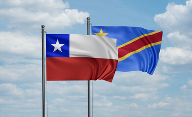Congo and Chile flag
