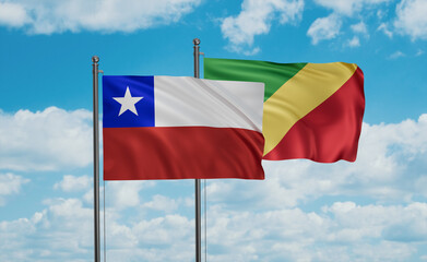 Congo and Chile flag