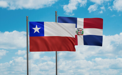 Belgium and Chile flag