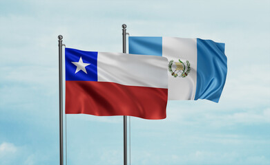 Guatemala and Chile flag