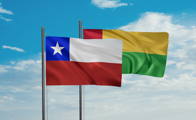 Guinea-Bissau and Chile flag