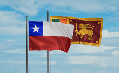 Sri Lanka and Chile flag