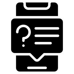 Mobile Question Message Icon