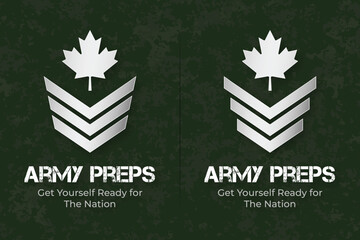 Army testing center modern logo design vector template