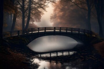 bridge over the river at night