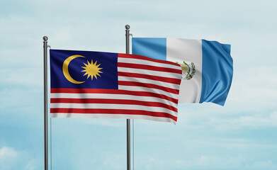 Guatemala and Malaysia flag