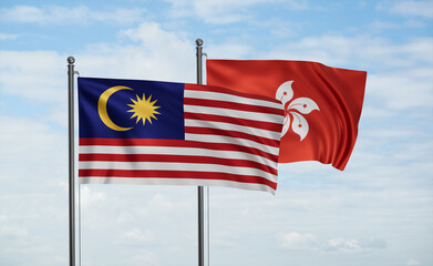 Hong Kong and Malaysia flag