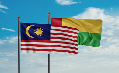 Guinea-Bissau and Malaysia flag