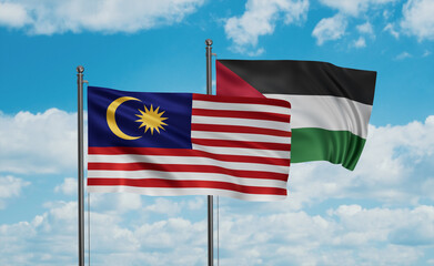 Palestine and Malaysia flag
