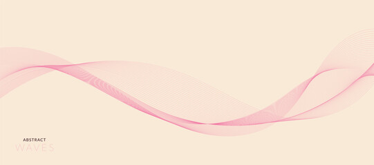 Abstract wave element for design. Digital frequency track equalizer. Stylized line art background. Vector illustration of smoky waves background