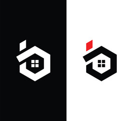 letter IB logo design vector