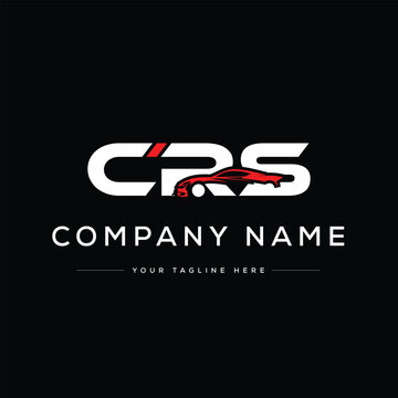 Monogram letter CRS logo design vector