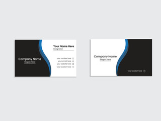 Clean business card template