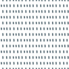Navy blue abstract geometric strokes pattern in rustic doodle style. Simple ink stripes texture on a white background looks neutral and organic. Masculine seamless vector geometry pattern.