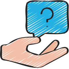 Hand Giving Question Icon