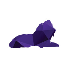 geometrical lion logo
