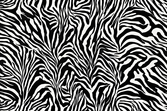 seamless pattern with zebra skin