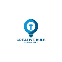 Bulb Logo Design Template, Creative Modern Bulb Logo Icon