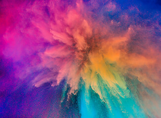 powder colors, colorful festivals, color explosion