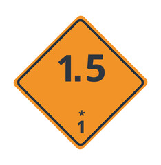 Class 1 Explosives Symbol, Division 1.5
