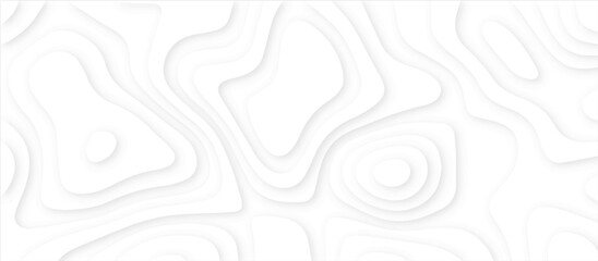 Fototapeta premium Abstract White paper cut background with lines.3d realistic papercut decoration textured with wavy layers. modern wallpaper texture and 3d realistic design use for banner flyers, posters.