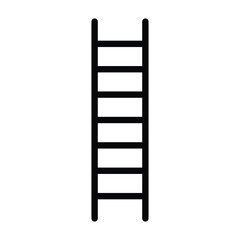 Step ladder or stepladding for climbing flat vector icon for apps and websites
