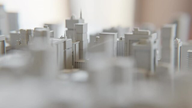 Miniature city model .Miniature Details Architecture Model 3D