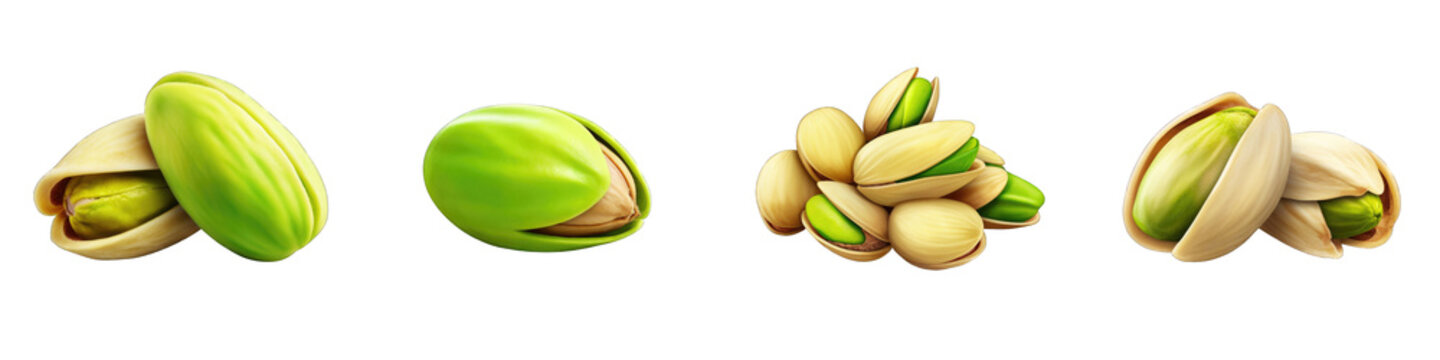 Pistachio clipart collection, vector, icons isolated on transparent background