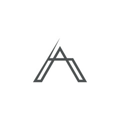 Initial letter, A logo. Initial Letter A logo Icon, Initial Logo Template