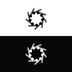 Circle vector logo template design