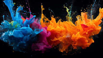 Fototapeta premium Paint splash. Abstract background art design